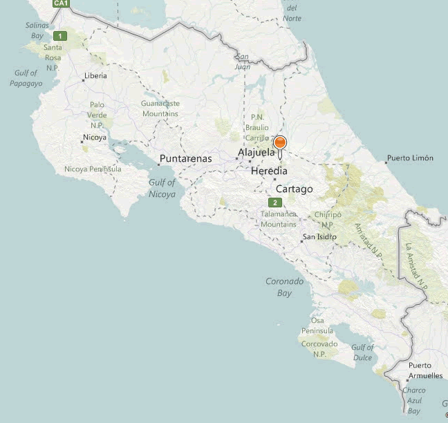 Maps of Costa Rica