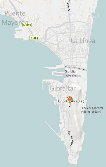 Maps of Gibraltar