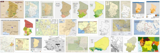 Maps of Chad