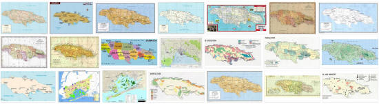 Maps of Jamaica