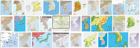 Maps of South Korea