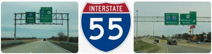 Interstate 55 in Tennessee