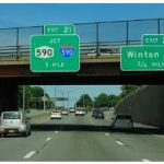 Interstate 490 and 590 in New York