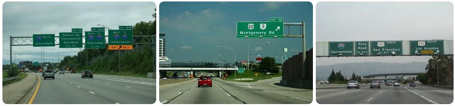 Interstate 675 and 680 in Ohio