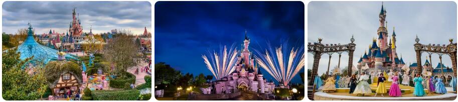 Sights of Disneyland Paris, France