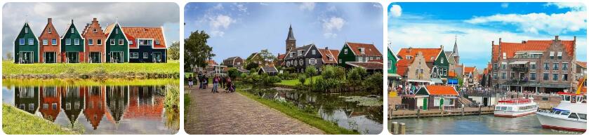 Sights of Volendam, Netherlands