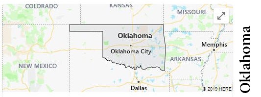 Oklahoma Interesting Places and Maps